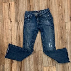 Distressed Vigoss London Bootcut Jeans Size 3